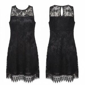 Speechless Dress WMNS Med LBD Black Sheer Velvet Whimsygoth Fairy Semi Formal